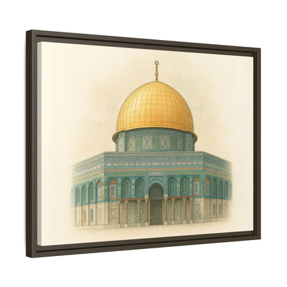 Dome of the Rock Modern Framed Canvas Art