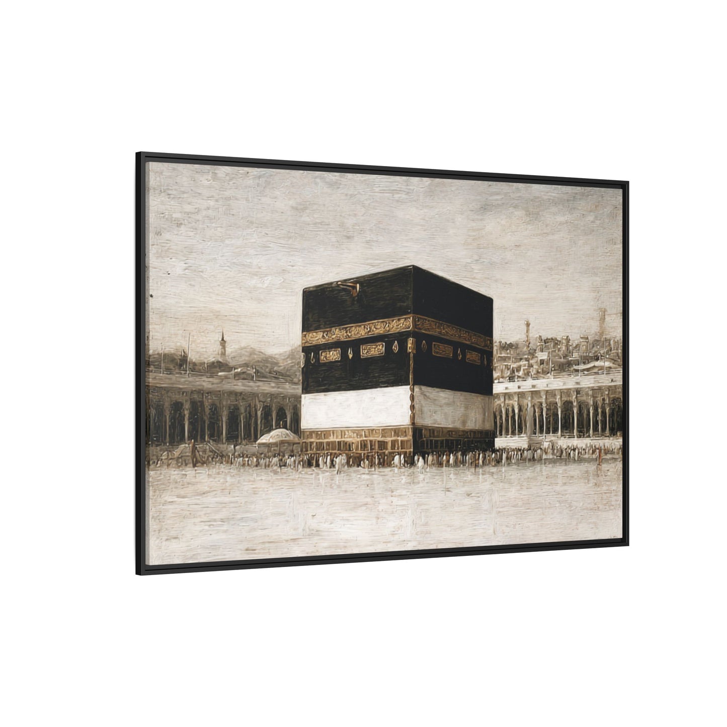 Vintage Kaaba – Hajj Season Framed Canvas