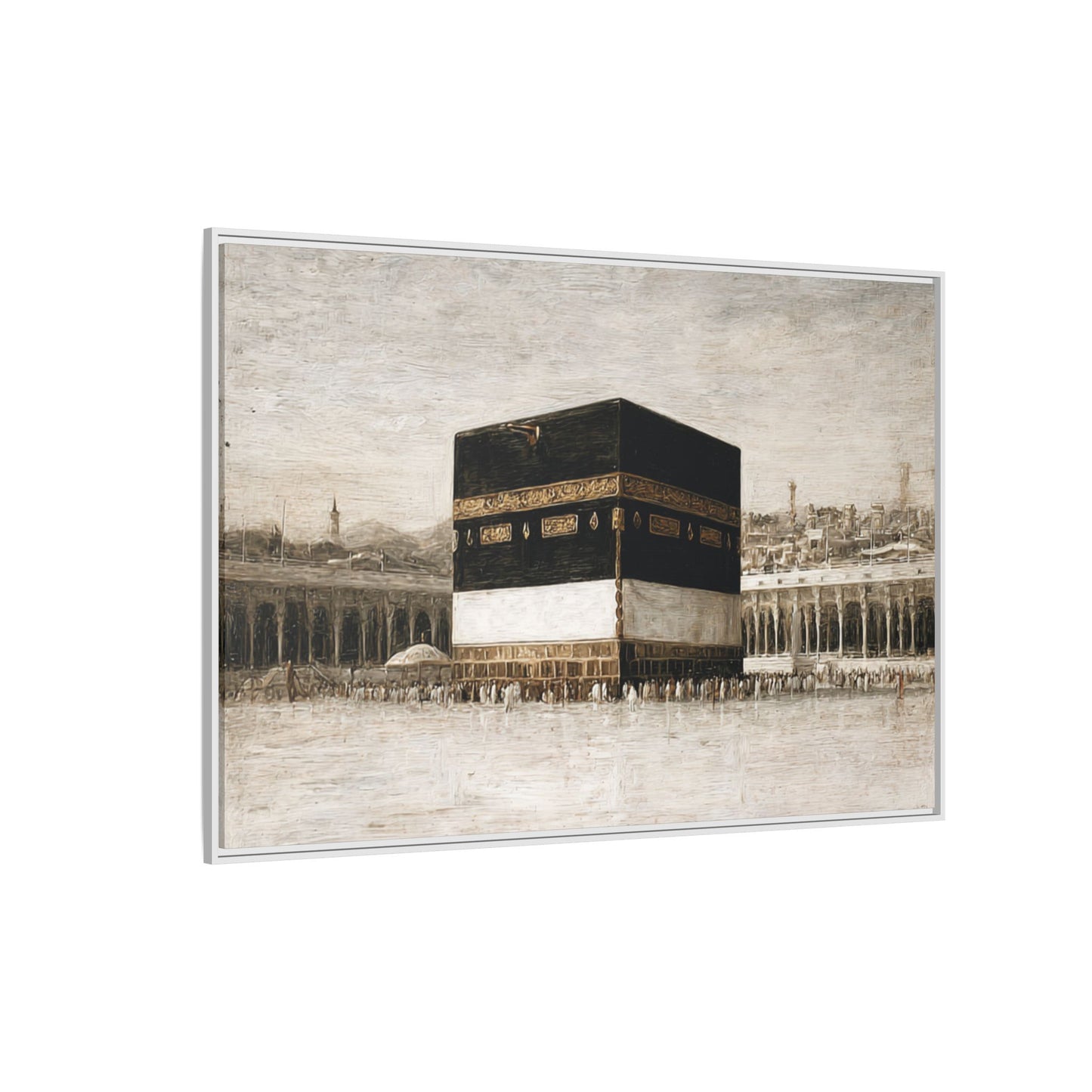 Vintage Kaaba – Hajj Season Framed Canvas