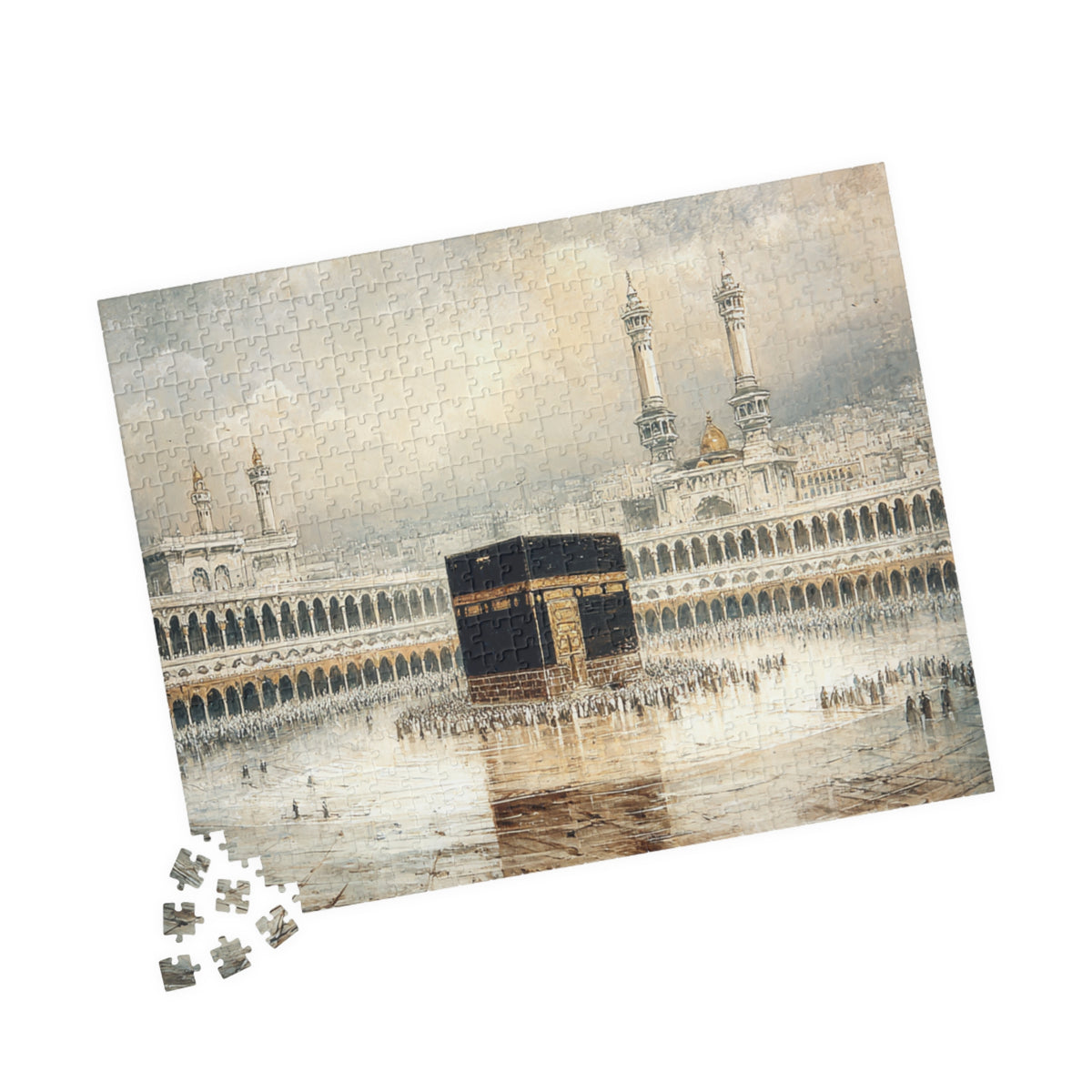Elegant Kaaba Puzzle – Mecca Courtyard Islamic Jigsaw Puzzle