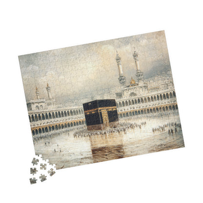 Elegant Kaaba Puzzle – Mecca Courtyard Islamic Jigsaw Puzzle