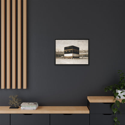 Vintage Kaaba – Hajj Season Framed Canvas