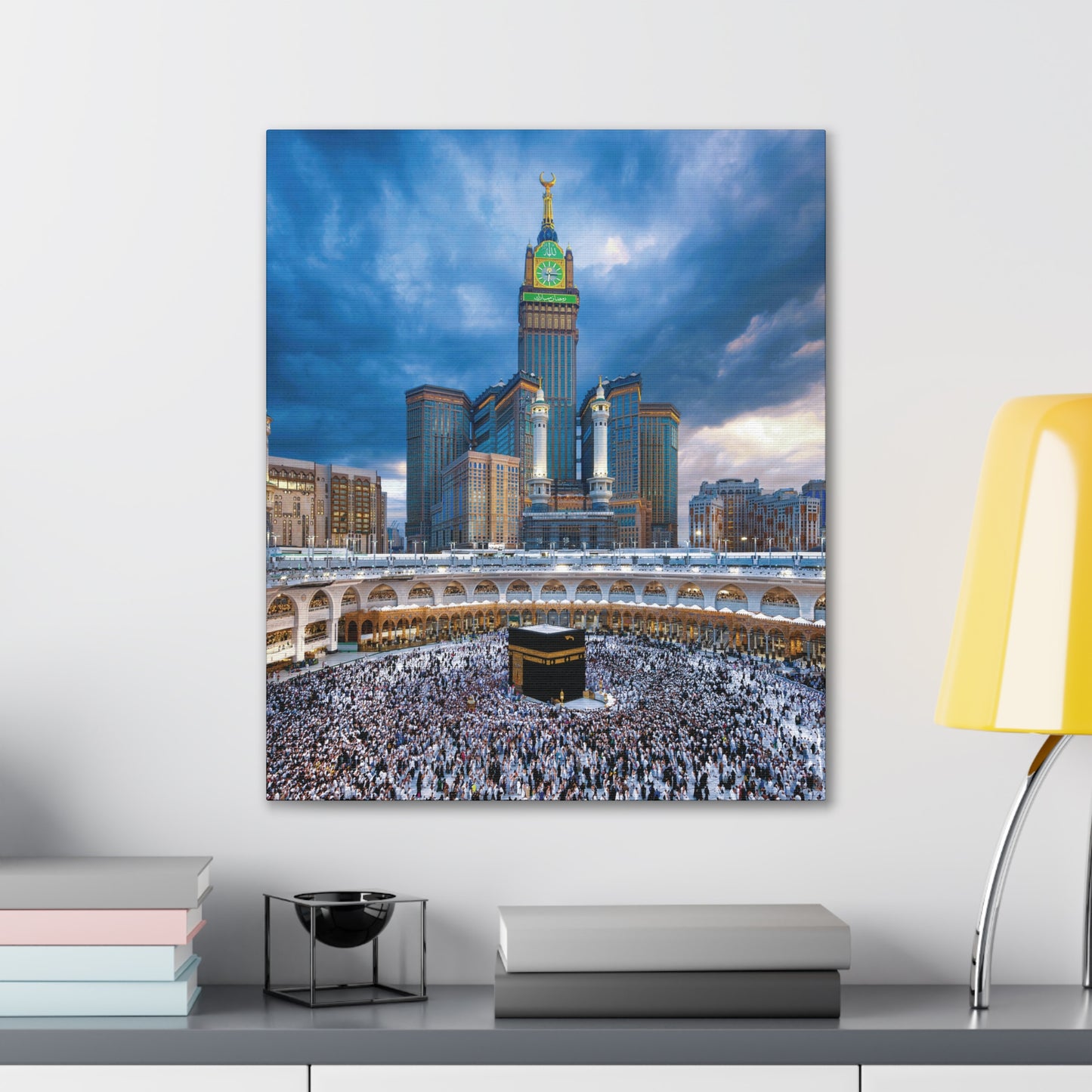 Majestic Kaaba Canvas – Mecca Clock Tower Wall Art (.75 Depth)