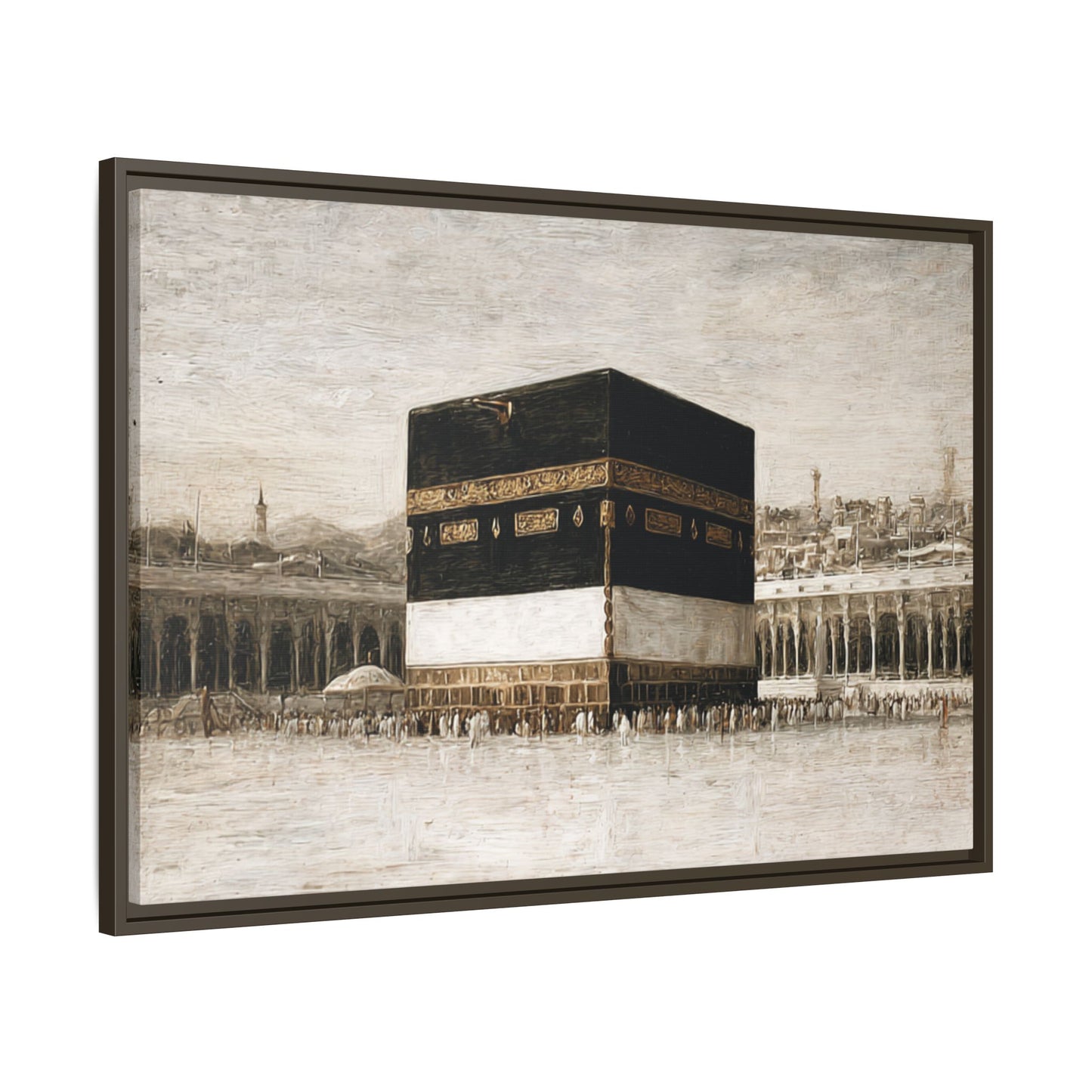 Vintage Kaaba – Hajj Season Framed Canvas