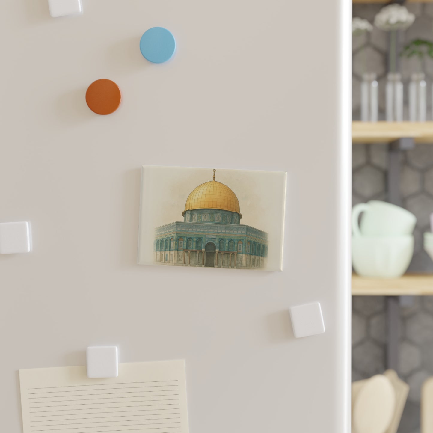 Dome of the Rock Magnet – Golden Dome Art