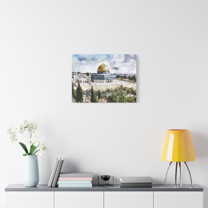 Dome of the Rock Islamic Canvas – Scenic Jerusalem Wall Art