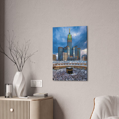 Majestic Kaaba Canvas – Mecca Clock Tower Wall Art (.75 Depth)