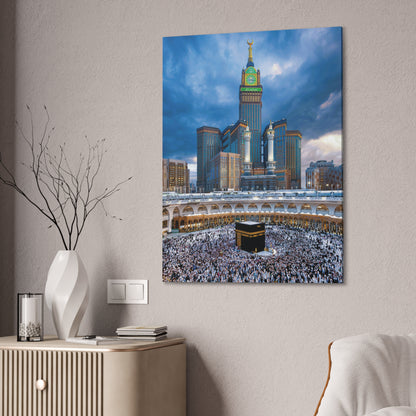 Majestic Kaaba Canvas – Mecca Clock Tower Wall Art (.75 Depth)