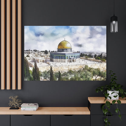 Dome of the Rock Islamic Canvas – Scenic Jerusalem Wall Art