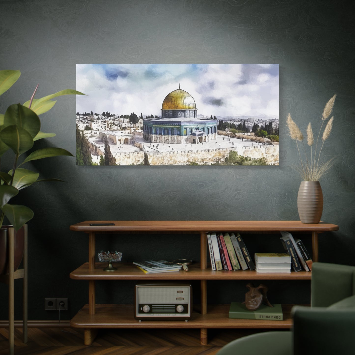 Dome of the Rock Islamic Canvas – Scenic Jerusalem Wall Art