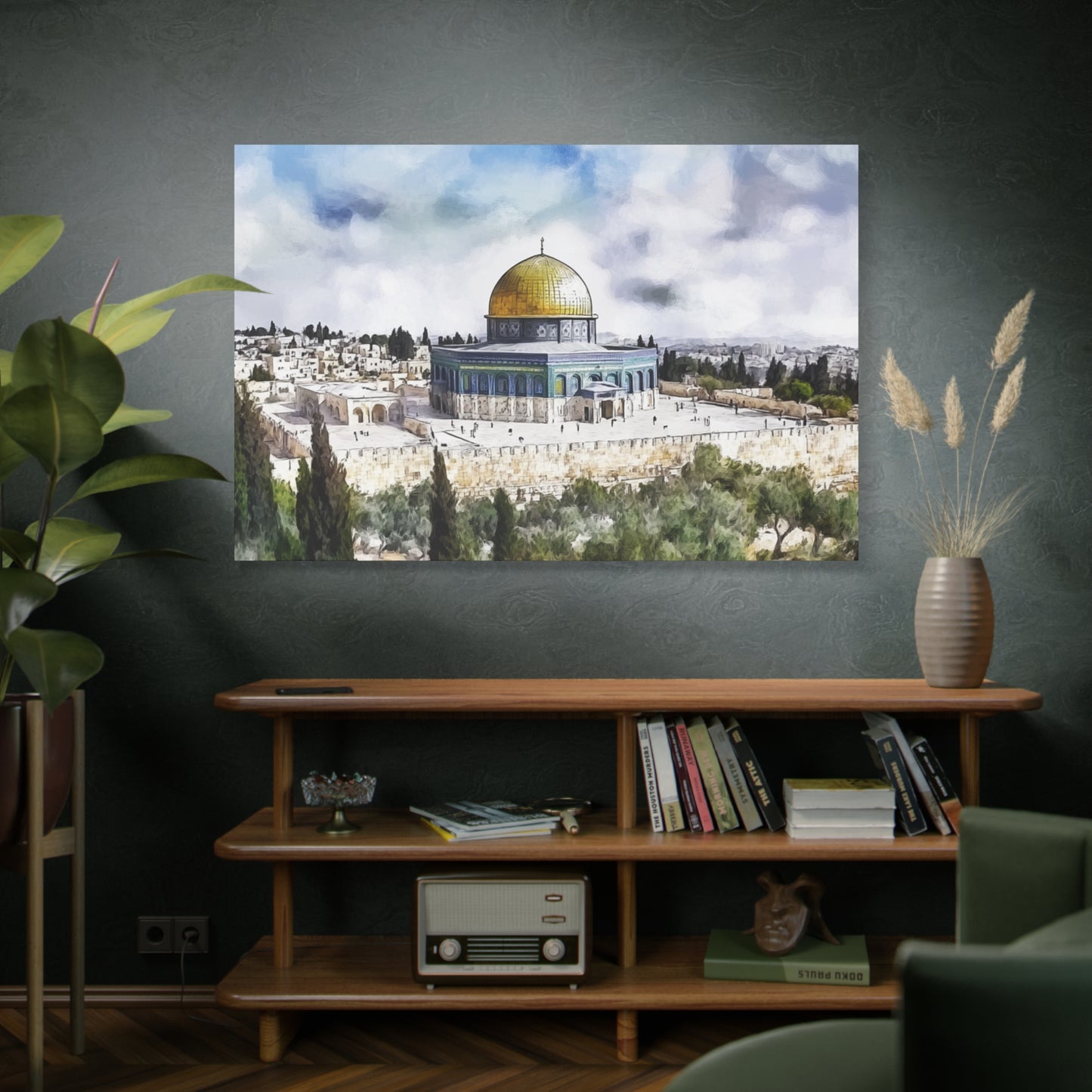 Dome of the Rock Islamic Canvas – Scenic Jerusalem Wall Art