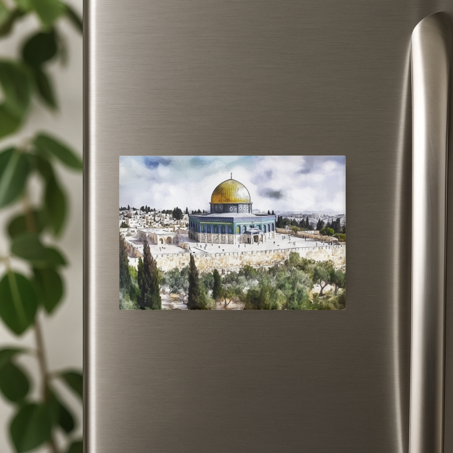 Dome of the Rock Magnet – Jerusalem Landscape