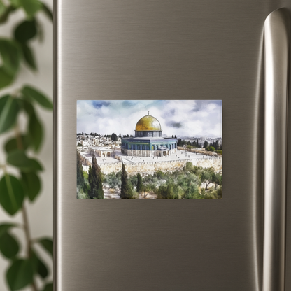 Dome of the Rock Magnet – Jerusalem Landscape