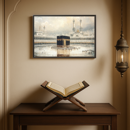 Elegant Kaaba – Luxury Framed Canvas