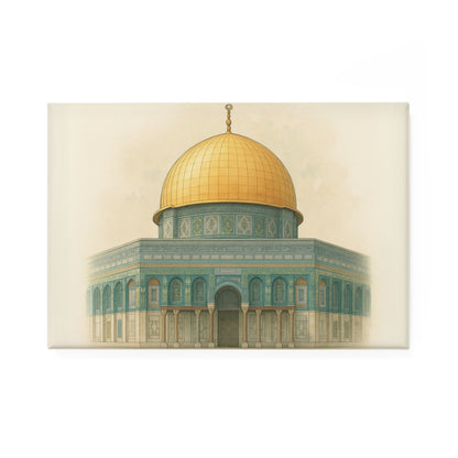 Dome of the Rock Magnet – Golden Dome Art