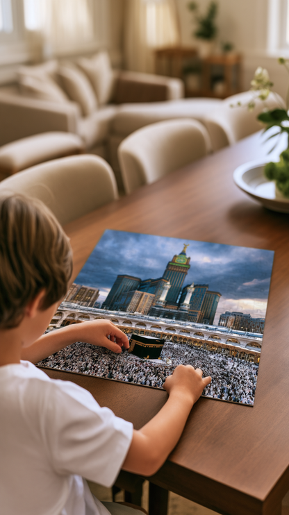Kaaba & Makkah Clock Tower Puzzle – Mecca Islamic Jigsaw Puzzle