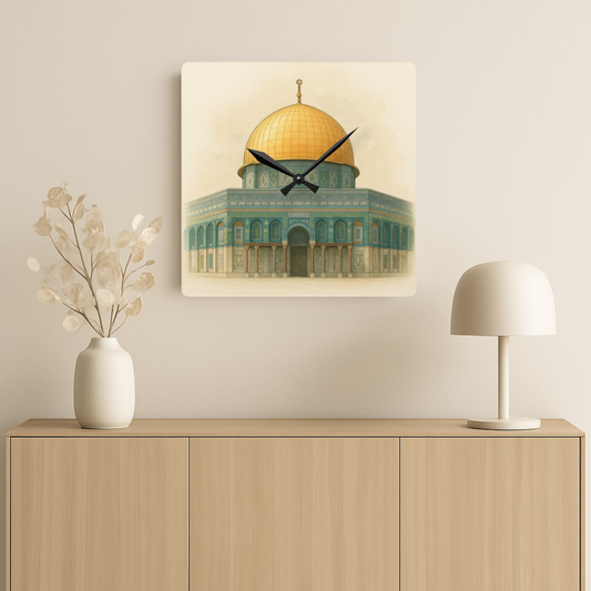 Dome of the Rock Acrylic Wall Clock - No Numerals