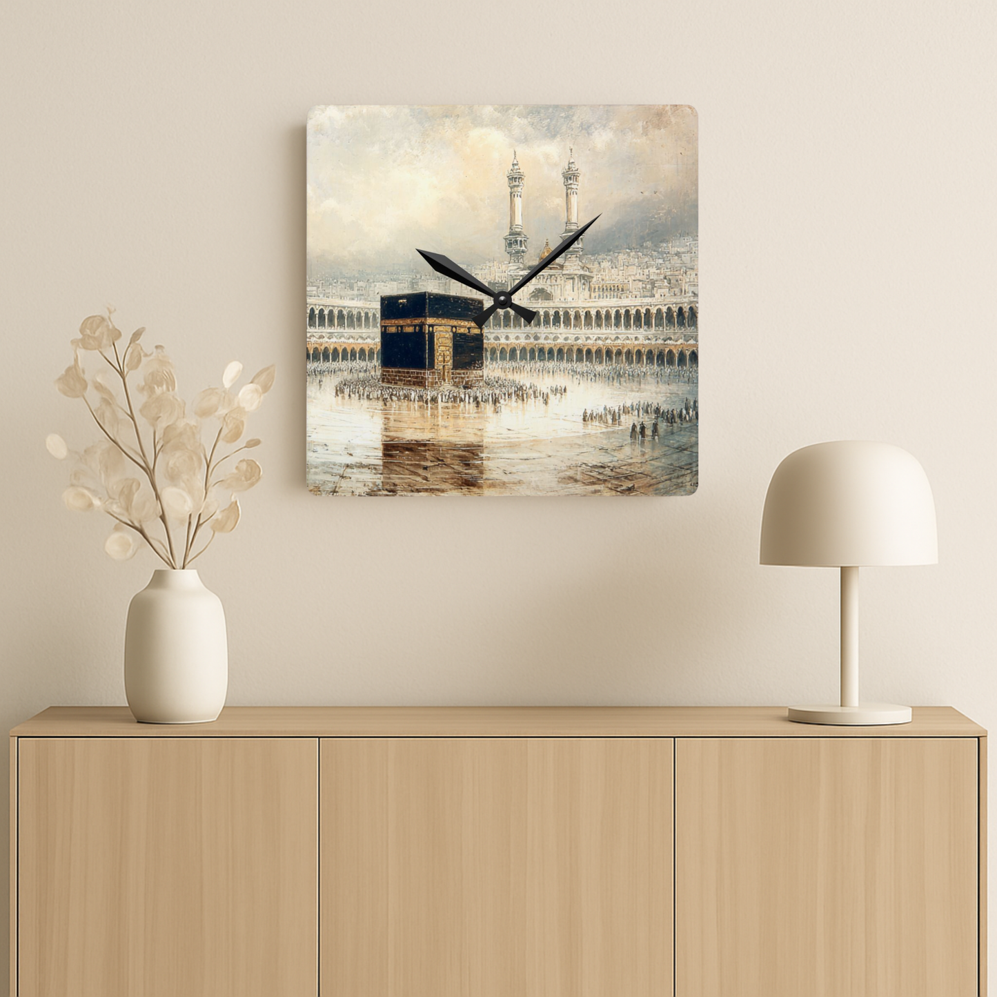 Kaaba Acrylic Wall Clock - No Numerals
